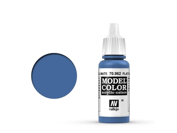 Vallejo 70.962, 17 ml, Blå, Matt, Flaska