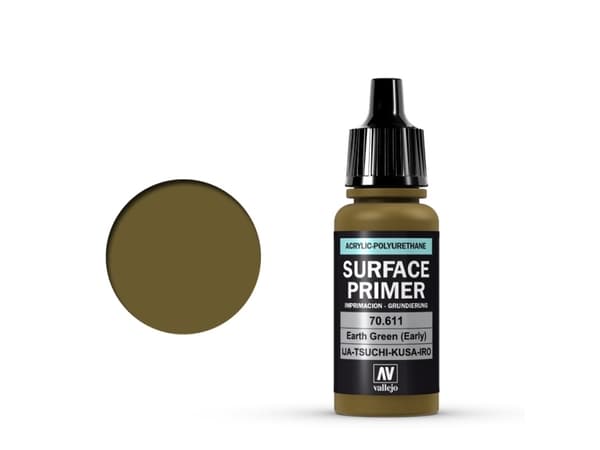 Vallejo 70.611, Grön, Akrylprimer, 17 ml, 1 styck