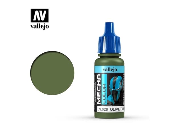 Vallejo 69.028, Grön, Oliv, Akrylfärg, Vätska, 17 ml, 1 styck