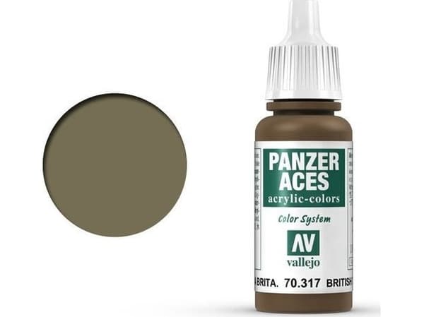 Vallejo 70.317, 17 ml, Brun, Matte, Flaske