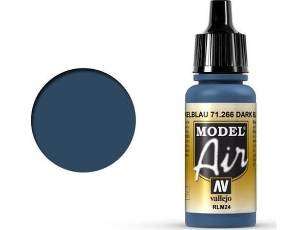 Vallejo Model Air, 17 ml, Blå, Matt, Flaska