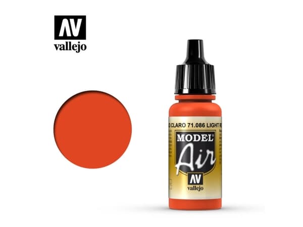 Vallejo 71.086, 17 ml, Röd, Matt, Flaska