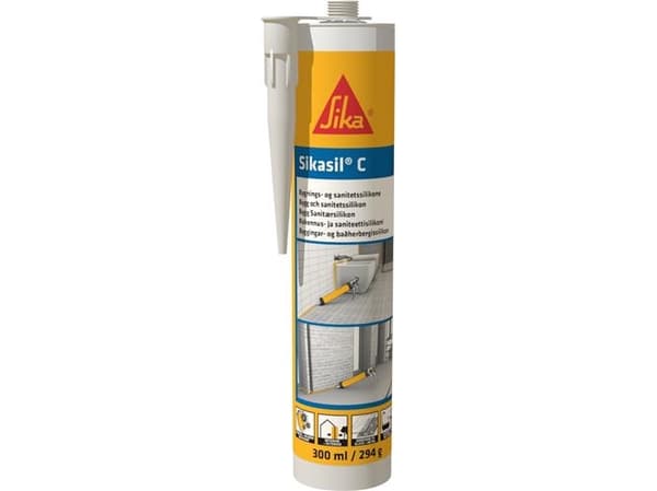 Silikontätningsmedel Sikasil-C 300ml klar