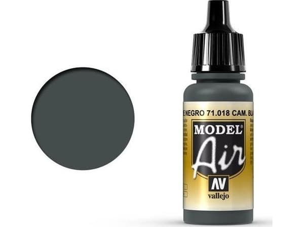 Vallejo 71.018, 17 ml, Sort, Grønn, Matte, Flaske