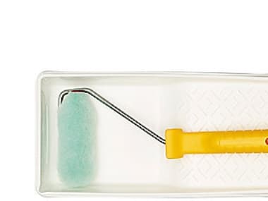 Anza minirullesæt jævn 10cm - Basic (Anlon) t/jævne flader, m/malebakke, minirulle & skaft