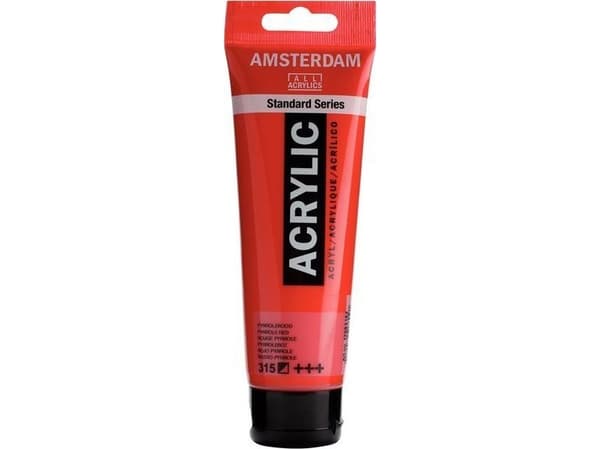 Amsterdam Standard Series Acrylic Tube Pyrrole Red 315