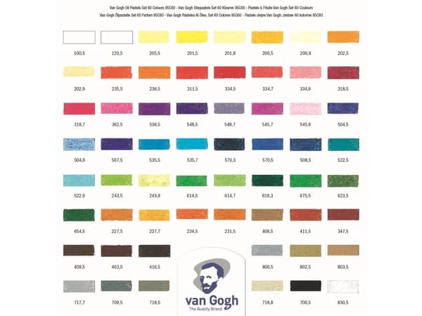Van Gogh Oil pastel complete collection set | 60 colours