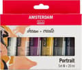Miniatyrbilde 1 av 4: Amsterdam Standard Series acrylic paint portrait set | 6 x