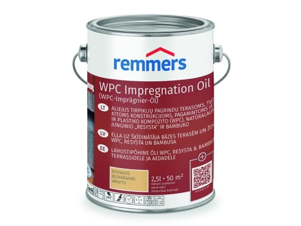 Remmers Terrace Oil Wpc Care läpinäkyvä 2.5L