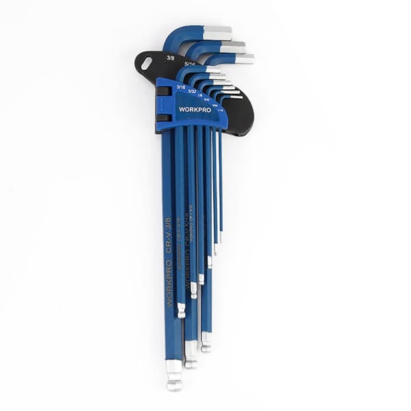 Kuusiokoloavain Setti Workpro Pituus 9 Kappaletta
