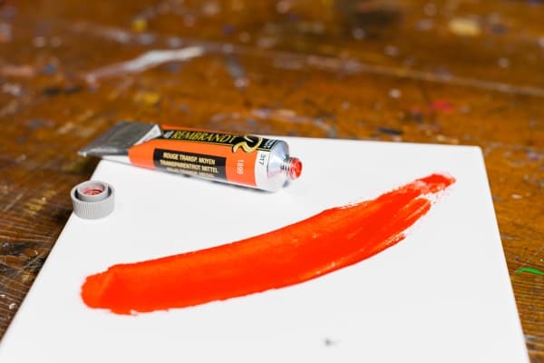 Rembrandt Oil Colour Tube Transparent Red Medium 317