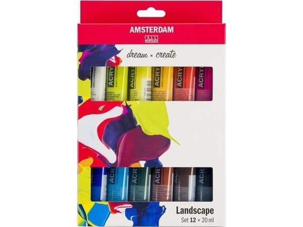 Amsterdam Standard Series acrylic paint landscape set | 12 x