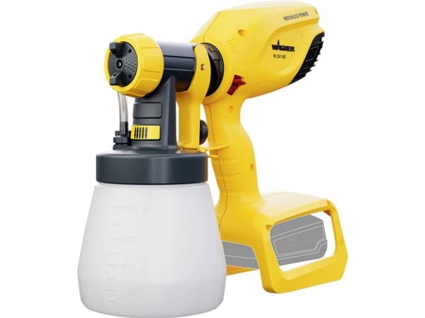 Wagner W250 18V Batteridriven färgsprutpistol 18 V Utmatning (max.) 250 ml/min