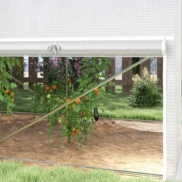 Rootz Polytunnel Greenhouse - Tunneli Greenhouse - Puutarhakatos - UV -kestävä suoja - 300 cm x 200 cm x 200 cm
