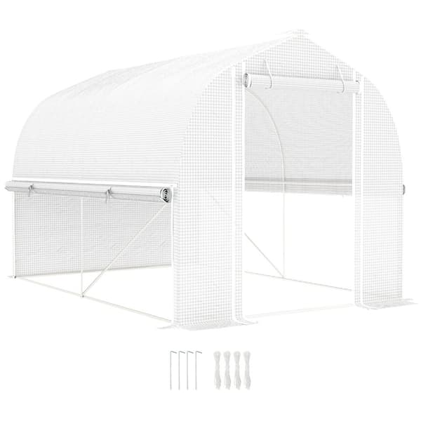 Rootz Polytunnel Greenhouse - Tunneli Greenhouse - Puutarhakatos - UV -kestävä suoja - 300 cm x 200 cm x 200 cm