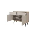 Miniatyrbillede 4 af 4: Kommode, beige, sorte ben, 107 x 85 x 39 cm