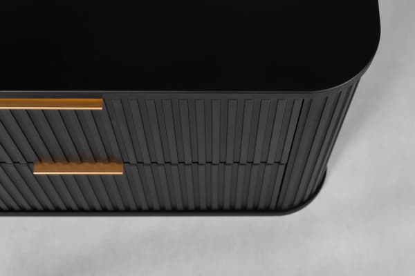 Badrumsskåp, svart, 120 x 51,7 x 41,5 cm