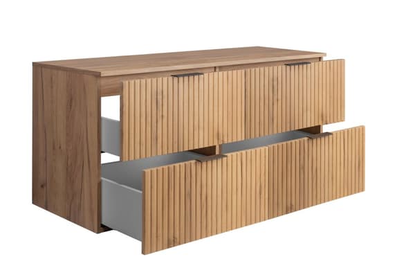 Kylpyhuoneen riippukaappi työtasolla, craft, 120 x 57 x 46 cm