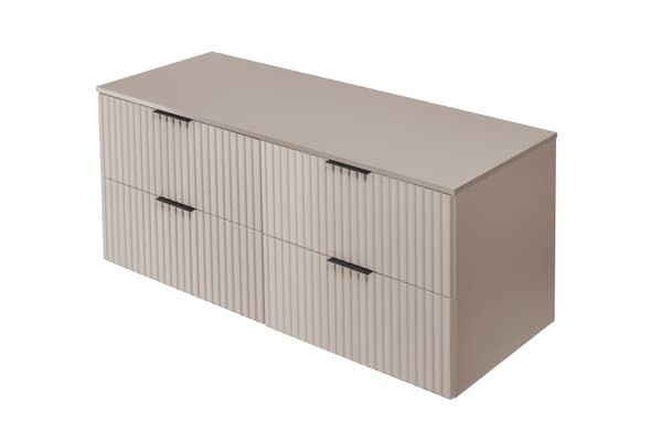 Badezimmer-Hängeschrank mit Platte, Kaschmir, 120 x 57 x 46 cm