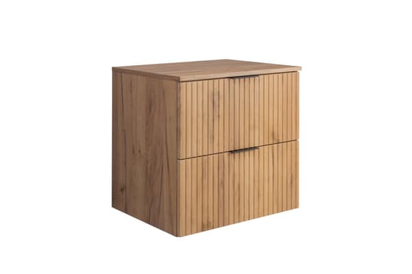 Badezimmer-Hängeschrank mit Arbeitsplatte, Handwerk, 60 x 57 x 46 cm