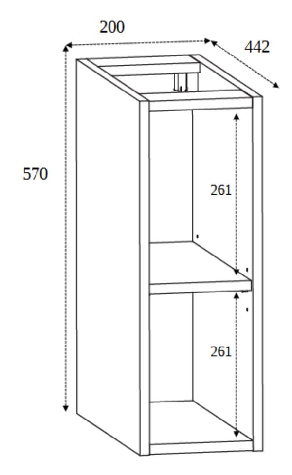 Badezimmerschrank, Weiß / Craft-Eiche, 140 x 77 x 46 cm