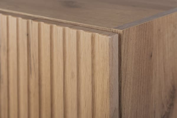 Badrumsskåp, craft ek / svart, 140 x 77 x 46 cm