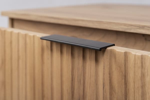 Badezimmerschrank, Weiß / Craft-Eiche, 180 x 77 x 46 cm