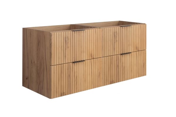 Væghængt håndvaskskab til badeværelset, håndværk, 120 x 57 x 46 cm