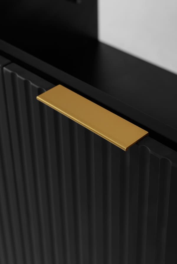 Badezimmerschrank, schwarz, 80 x 57 x 46 cm