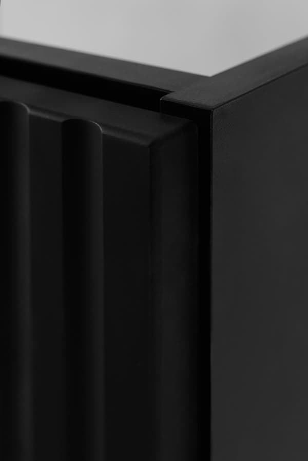 Badezimmerschrank, schwarz, 80 x 57 x 46 cm