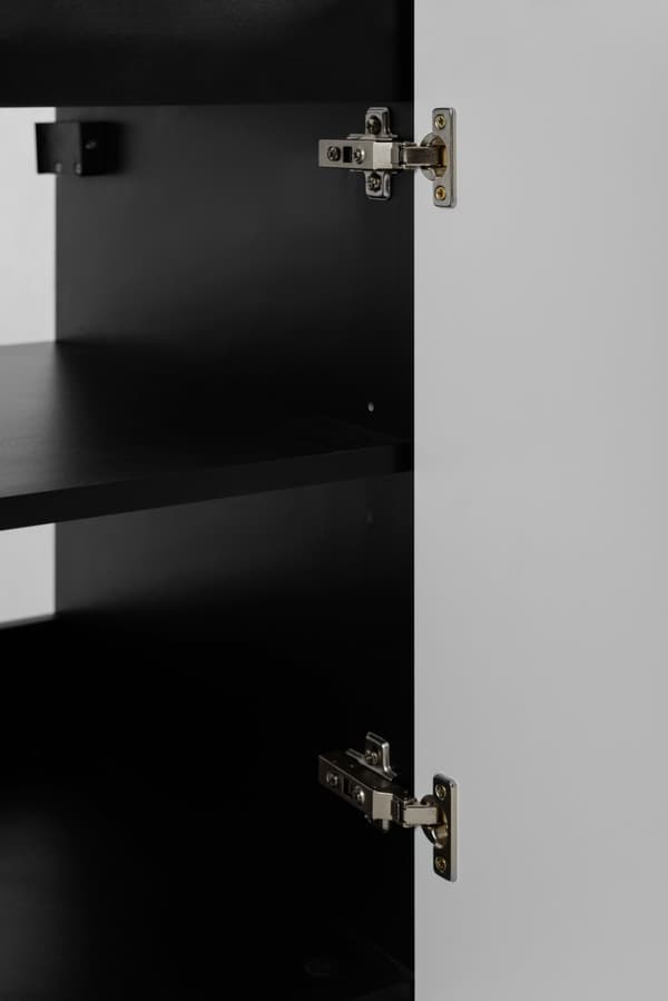 Badezimmerschrank, schwarz, 80 x 57 x 46 cm