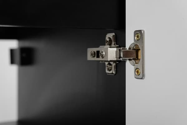 Badezimmerschrank, schwarz, 80 x 57 x 46 cm