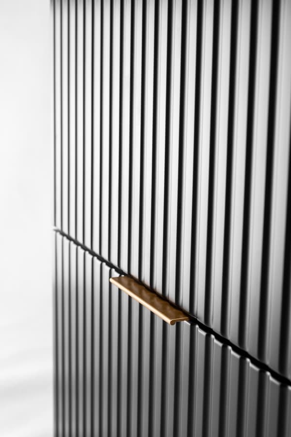 Badrumsskåp, svart, 80 x 57 x 46 cm