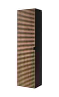 Miniatyrbillede 1 af 2: Badeværelsesstolpe, venstre, sort, 35 x 136 x 25 cm