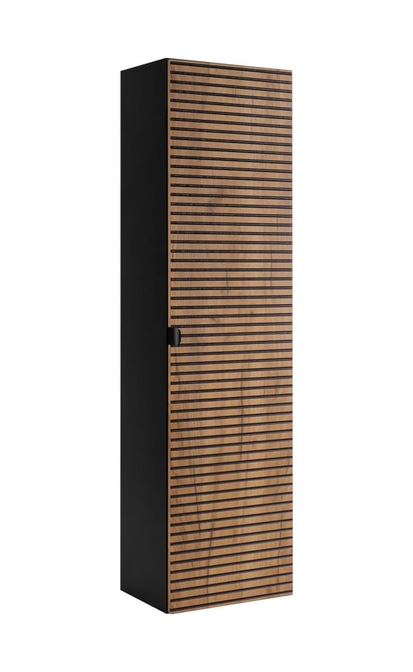 Oikea kylpyhuonetolppa, musta, 35 x 136 x 25 cm