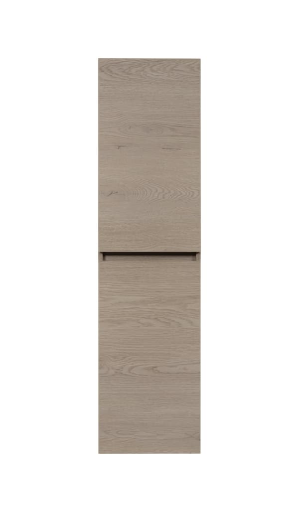 Badrumsskåp, mörk ek, 35 x 136 x 25 cm