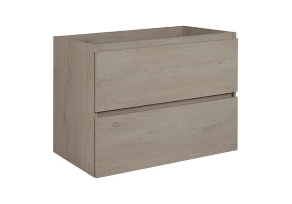Badrumsskåp, mörk ek, 80 x 57 x 46 cm