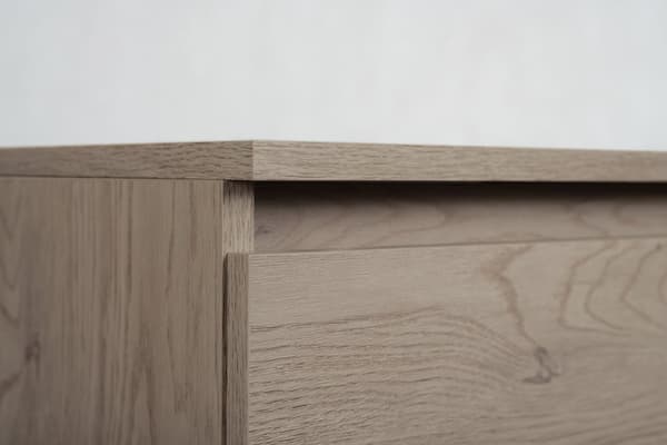 Badrumsskåp, mörk ek, 100 x 57 x 46 cm