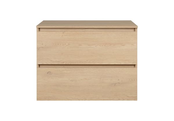 Badeværelsesskab, lys eg, 80 x 57 x 46 cm