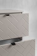 Miniatyrbillede 8 af 9: Badezimmer-Hängeschrank mit Platte, Kaschmir, 120 x 57 x 46 cm