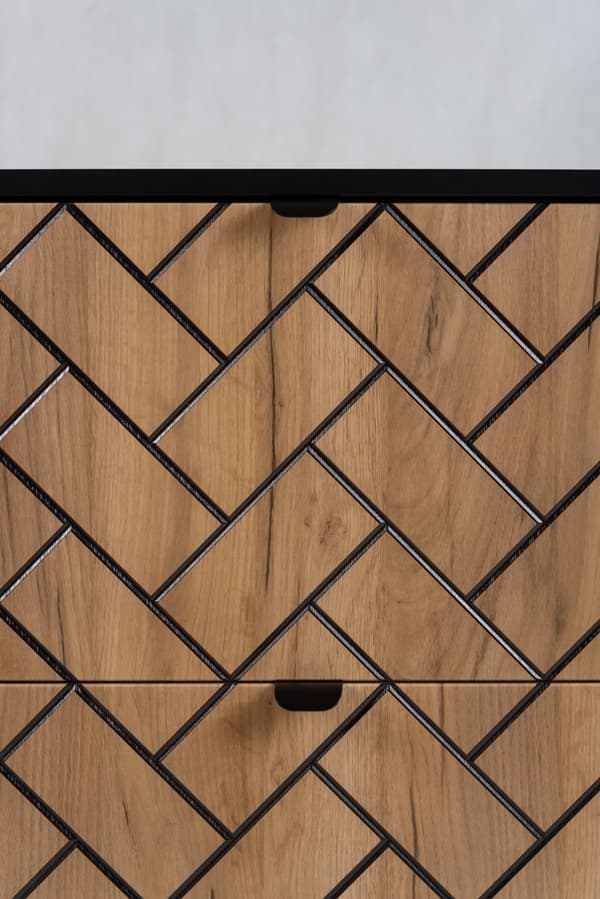 Badezimmer-Hängeschrank mit Arbeitsplatte, Handwerk, 140 x 57 x 46 cm