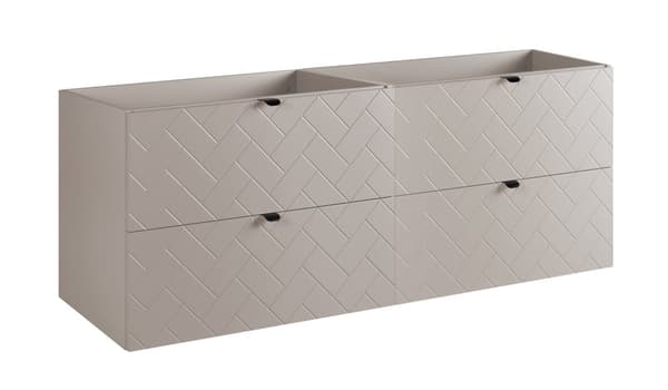 Badrumsväggskåp under tvättställ, kashmir 160 x 57 x 46 cm