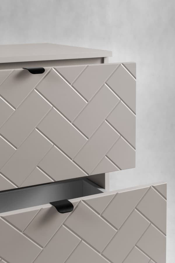 Badezimmer-Hängeschrank mit Platte, Kaschmir, 160 x 57 x 46 cm