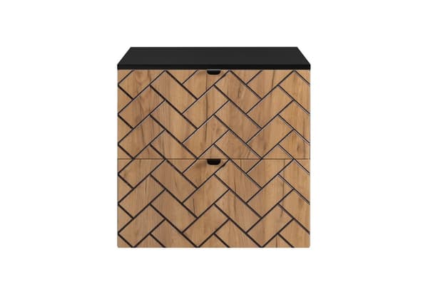 Badezimmer-Hängeschrank mit Arbeitsplatte, Handwerk, 60 x 57 x 46 cm