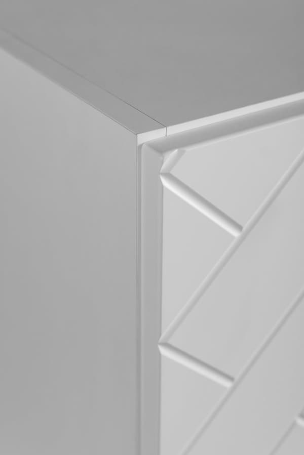 Badezimmer-Wandschrank unter dem Waschbecken, weiß, 80 x 57 x 46 cm