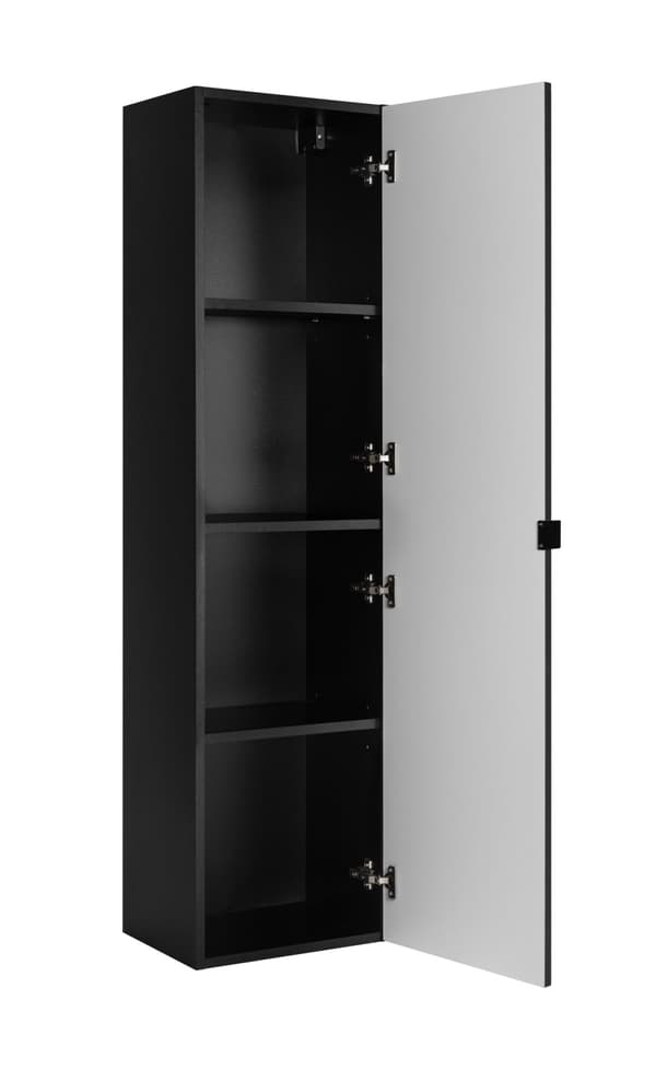 Oikea kylpyhuonetolppa, musta, 35 x 136 x 25 cm