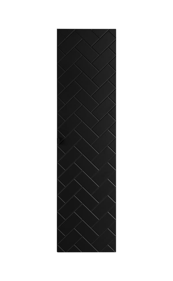 Oikea kylpyhuonetolppa, musta, 35 x 136 x 25 cm