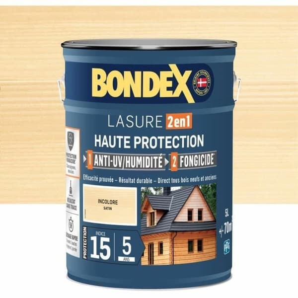 Grundfärg Bondex Vit Satinfinish 5 L