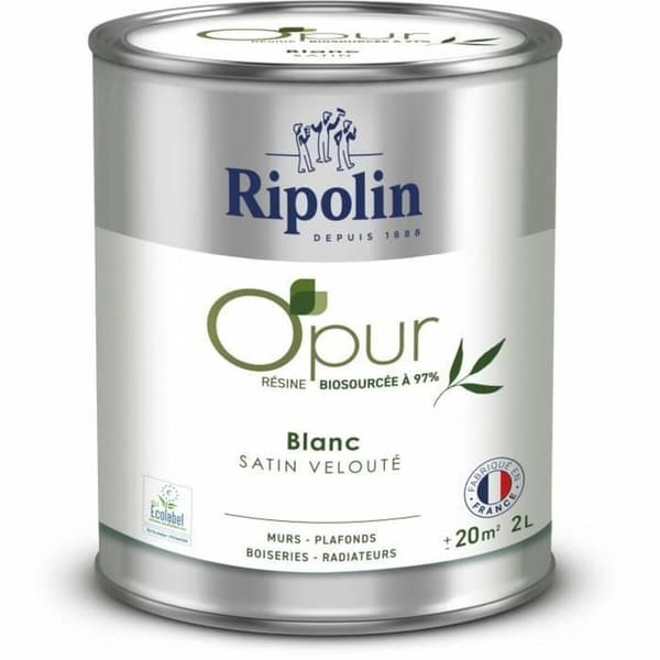 Pohjamaali Ripolin Valkoinen Satiiniviimeistely 2 L