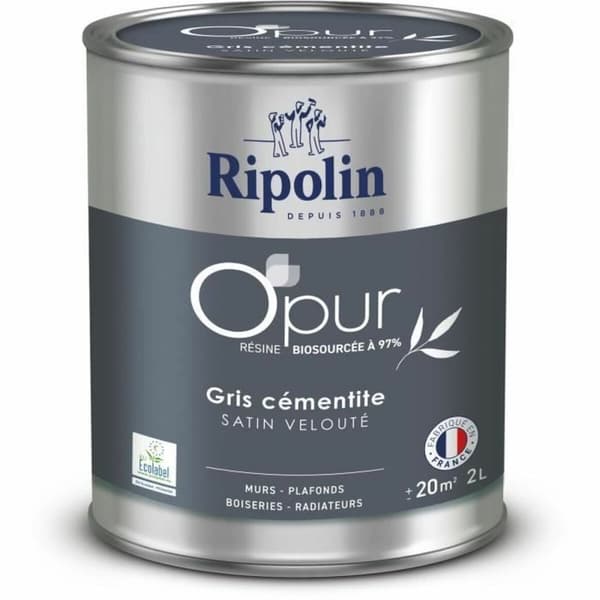Pohjamaali Ripolin 472185 Harmaa Satiiniviimeistely 2 L